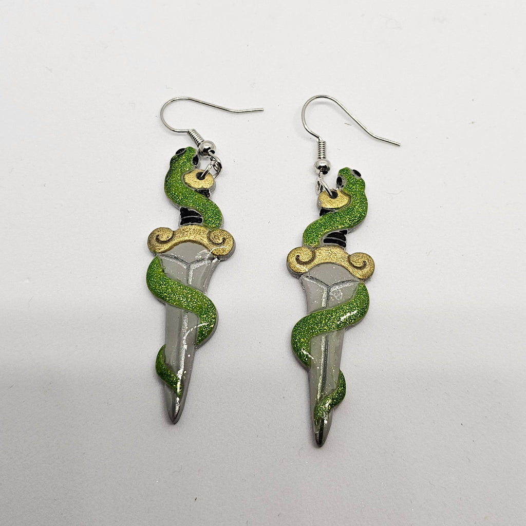 Snake and Dagger Dangles