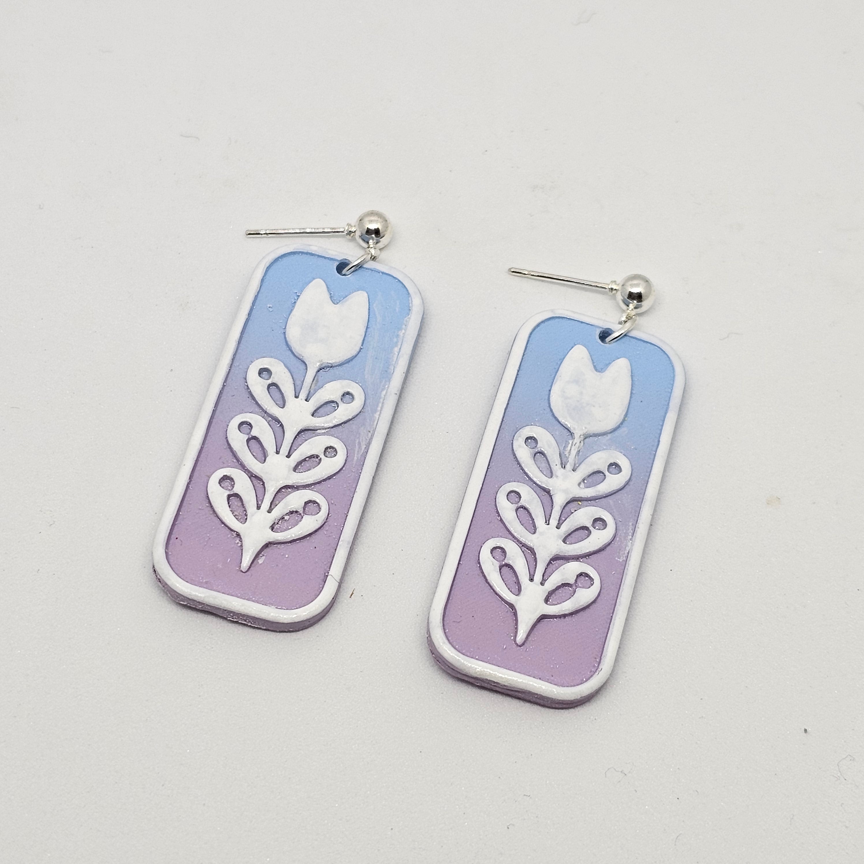 Folk art Tulip Dangle