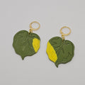 Yellow variegated Monstera Leaf Dangle